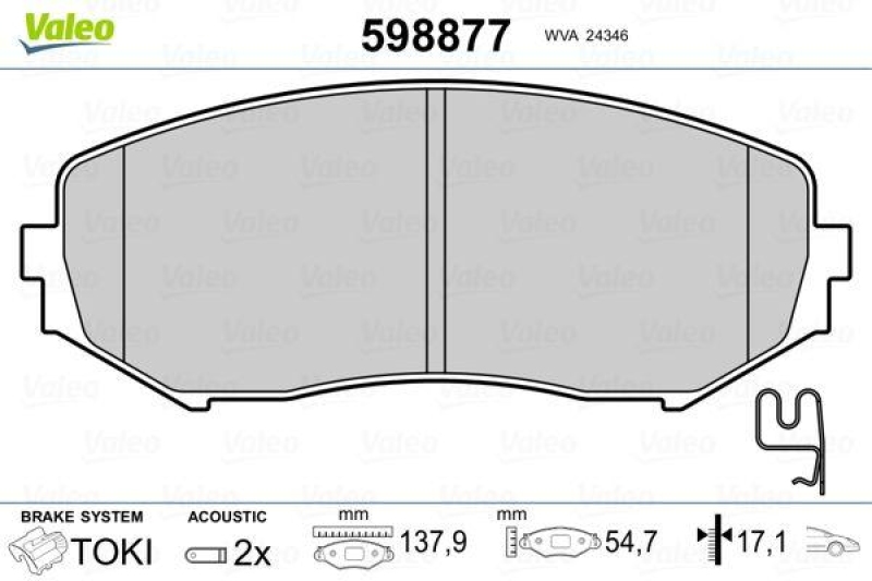 VALEO 598877 SBB-Satz PREMIUM