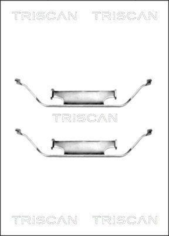 TRISCAN 8105 111571 Montagesatz, Scheibenbremsbelag für Bmw