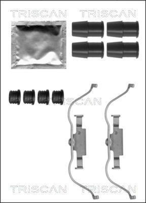 TRISCAN 8105 171601 Montagesatz, Scheibenbremsbelag