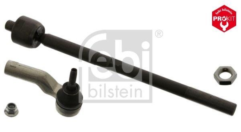 FEBI BILSTEIN 43526 Spurstange mit Endstück, Mutter und Sicherungsmutter für Ford