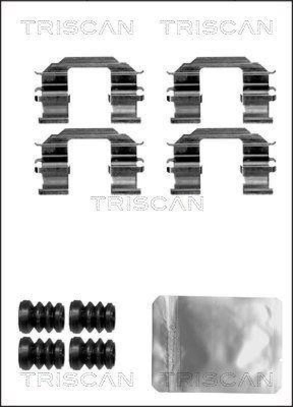 TRISCAN 8105 211870 Montagesatz, Scheibenbremsbelag für Chevrolet