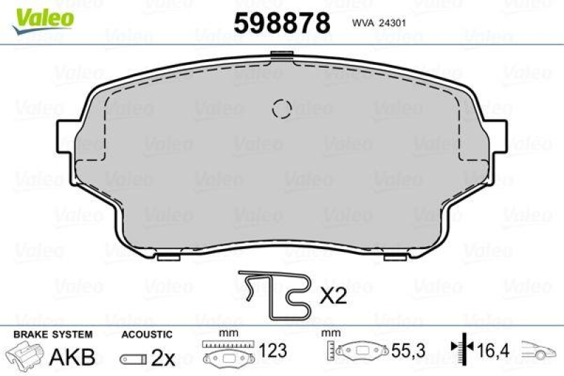 VALEO 598878 SBB-Satz PREMIUM