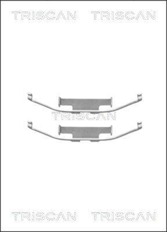 TRISCAN 8105 111572 Montagesatz, Scheibenbremsbelag für Bmw