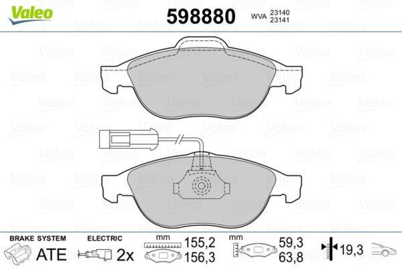 VALEO 598880 SBB-Satz PREMIUM