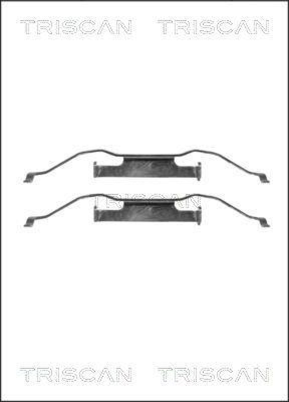 TRISCAN 8105 111612 Montagesatz, Scheibenbremsbelag für Bmw