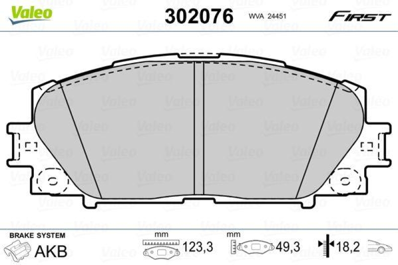 VALEO 302076 SBB-Satz FIRST