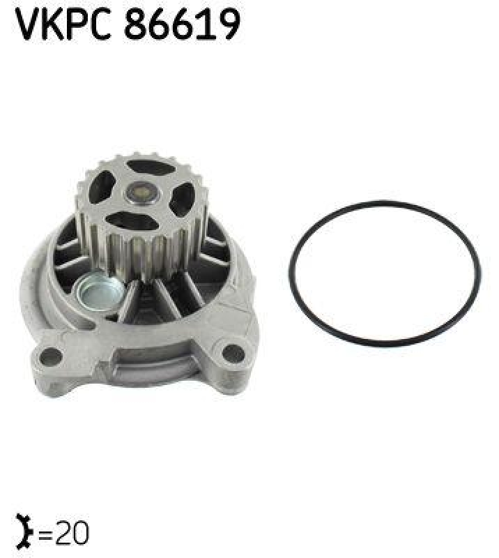 SKF VKPC 86619 Wasserpumpe