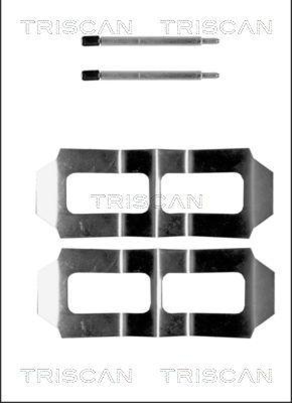 TRISCAN 8105 231367 Montagesatz, Scheibenbremsbelag für Mercedes