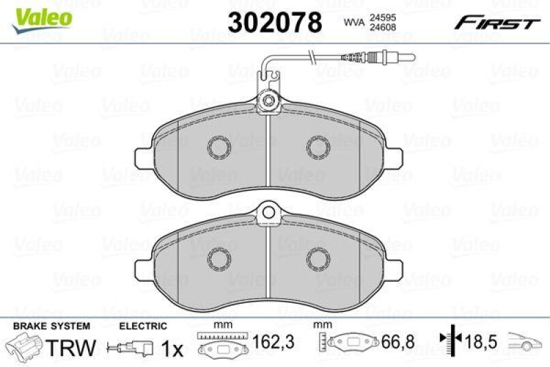 VALEO 302078 SBB-Satz FIRST