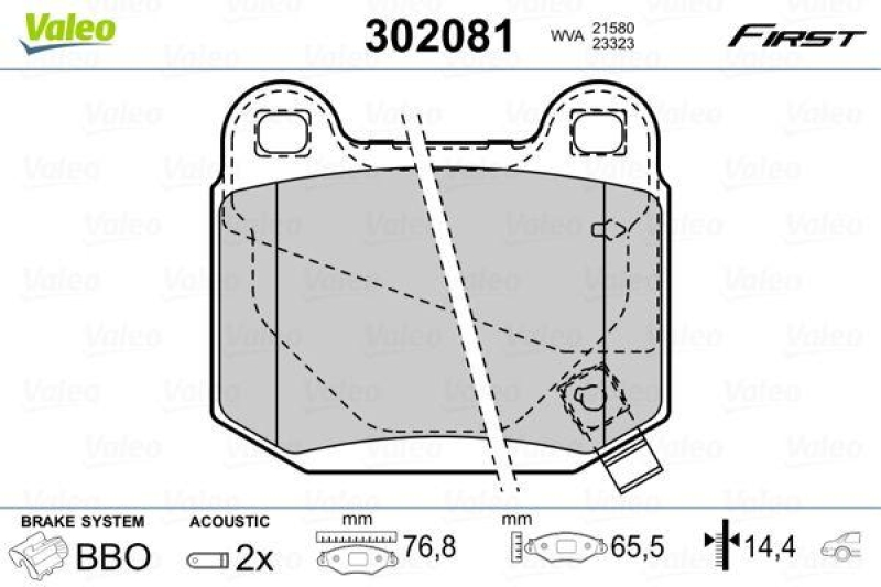 VALEO 302081 SBB-Satz FIRST