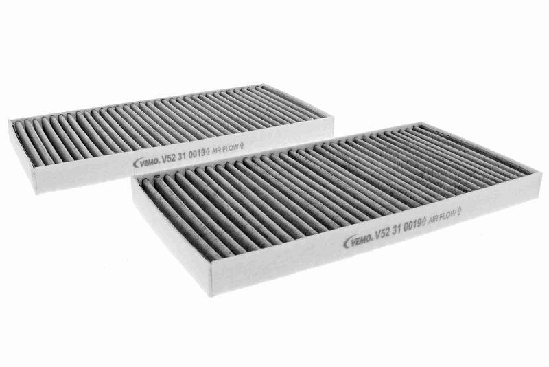 VEMO V52-31-5001 Filter, Innenraumluft 216x107x17 mm, Textilrahmen für HYUNDAI