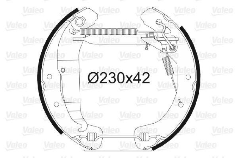 VALEO 554789 Bremsbacken-Satz-KIT