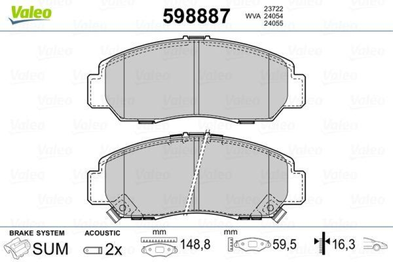 VALEO 598887 SBB-Satz PREMIUM