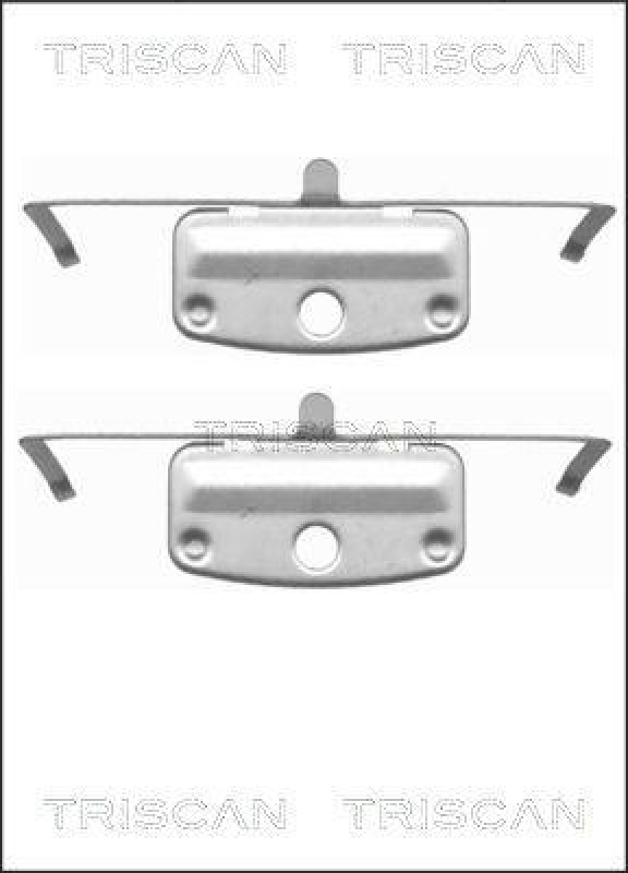 TRISCAN 8105 111617 Montagesatz, Scheibenbremsbelag für Bmw