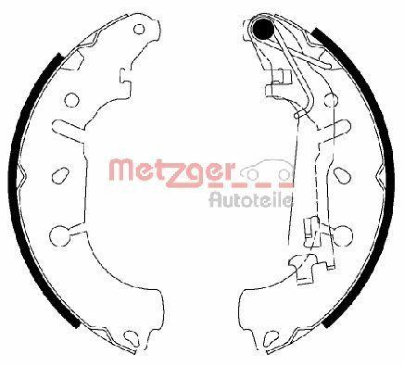 METZGER Bremsbackensatz