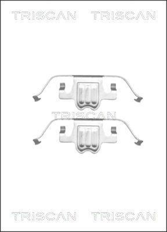 TRISCAN 8105 111618 Montagesatz, Scheibenbremsbelag für Bmw