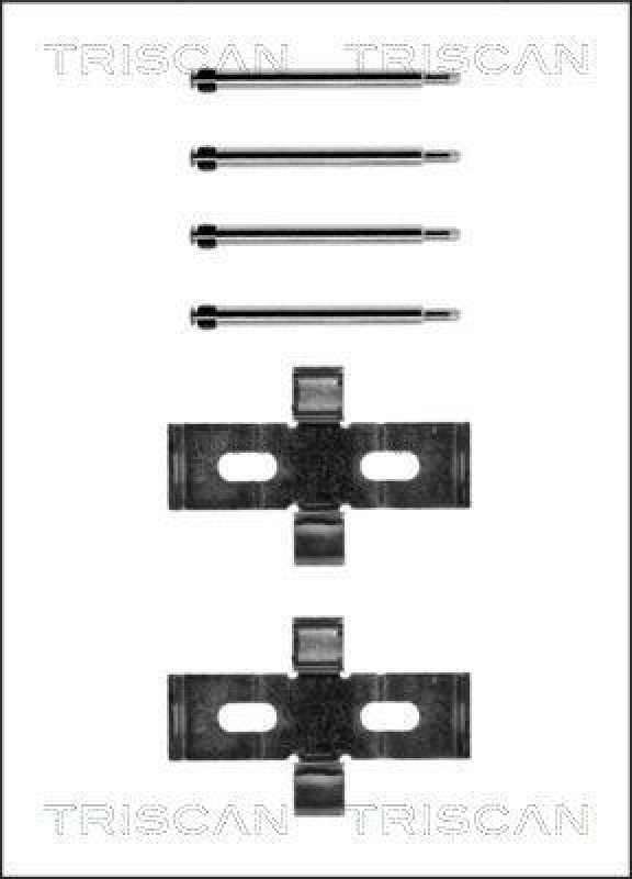 TRISCAN 8105 231409 Montagesatz, Scheibenbremsbelag für Mercedes