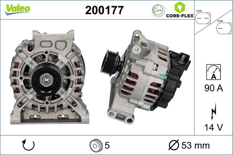 VALEO 200177 Generator - CORE-FLEX - MERCEDES A C