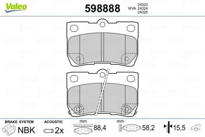 VALEO 598888 SBB-Satz PREMIUM