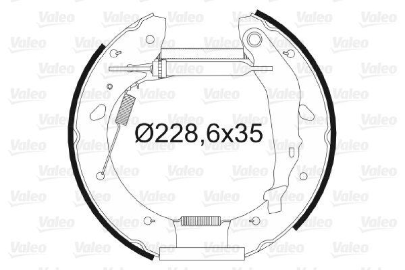 VALEO 554792 Bremsbacken-Satz-KIT