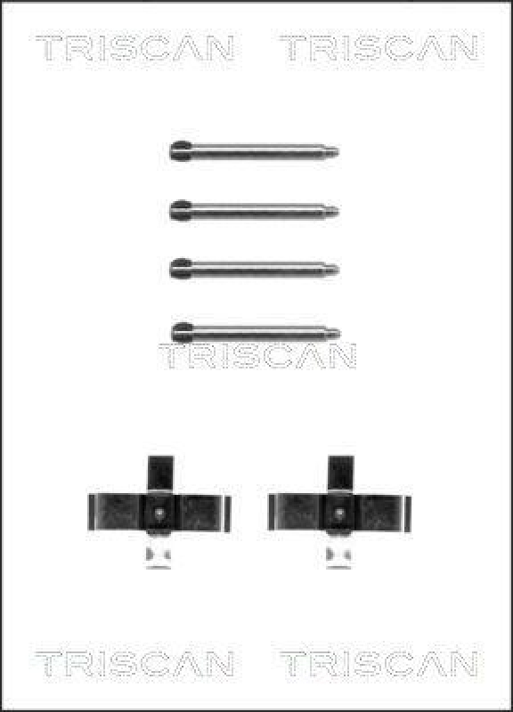 TRISCAN 8105 231581 Montagesatz, Scheibenbremsbelag für Mercedes