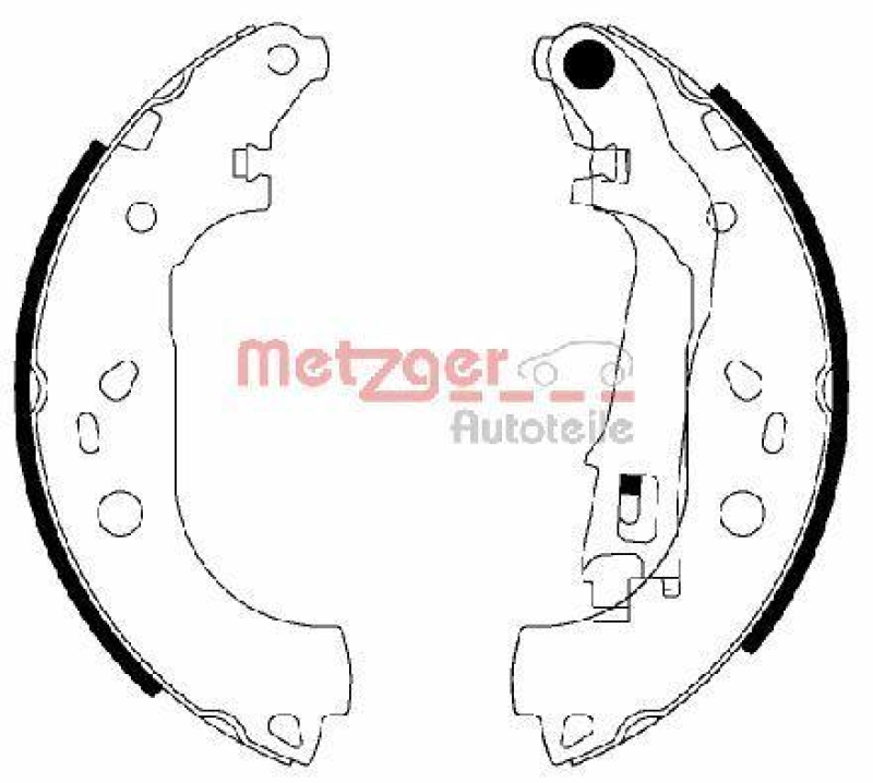 METZGER Bremsbackensatz