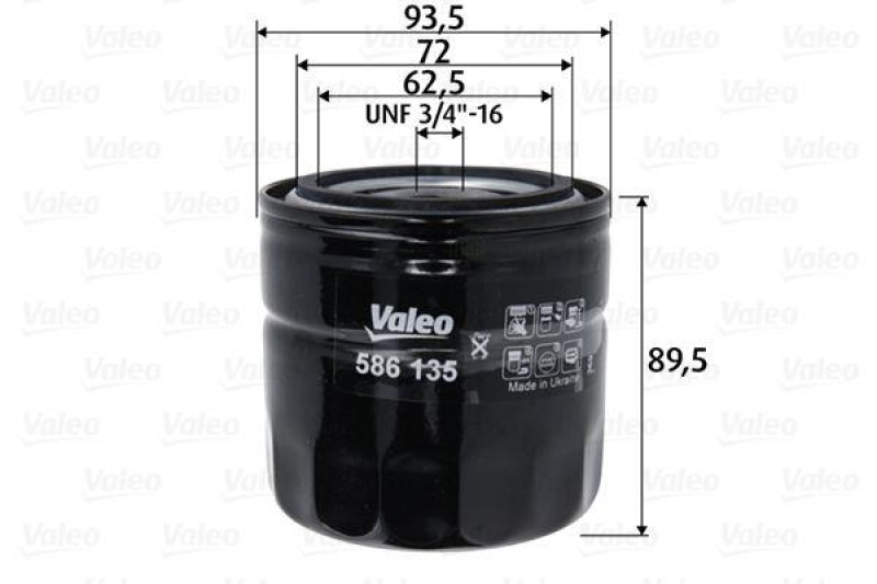 VALEO 586135 Filter