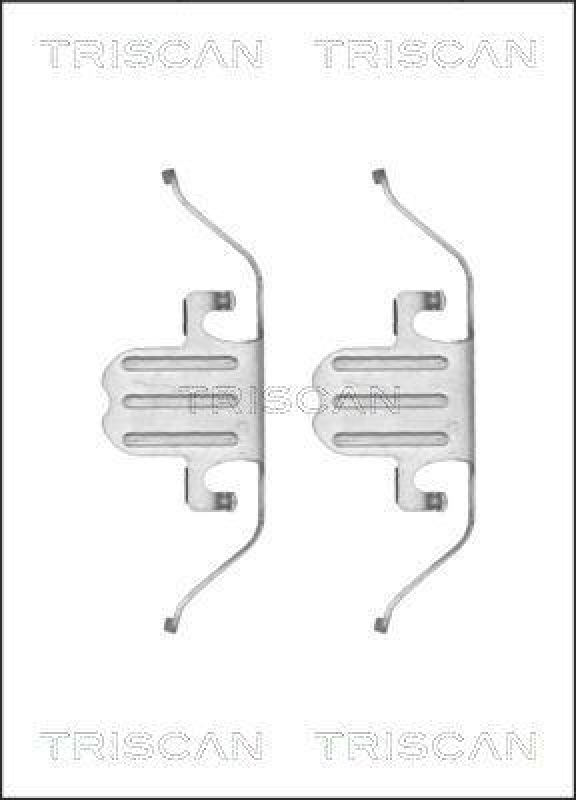 TRISCAN 8105 111620 Montagesatz, Scheibenbremsbelag für Bmw