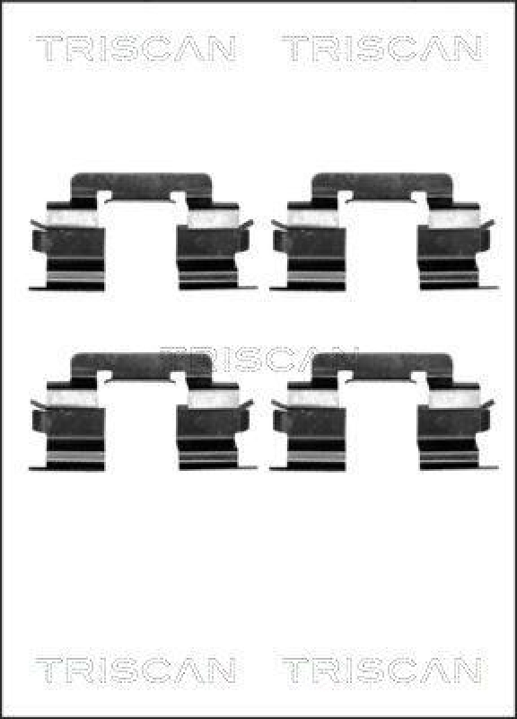 TRISCAN 8105 231582 Montagesatz, Scheibenbremsbelag für Mercedes