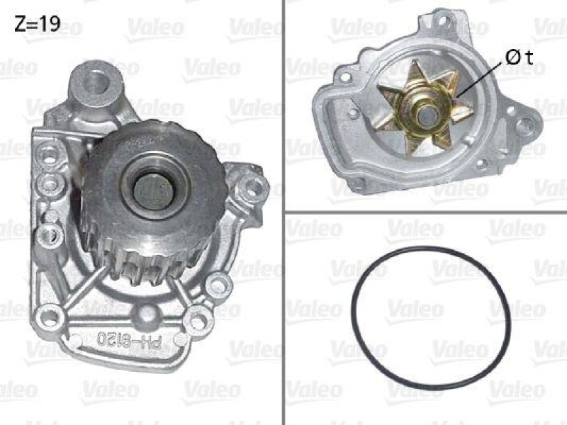 VALEO 506661 Wasserpumpe HONDA HONDA CIVIC