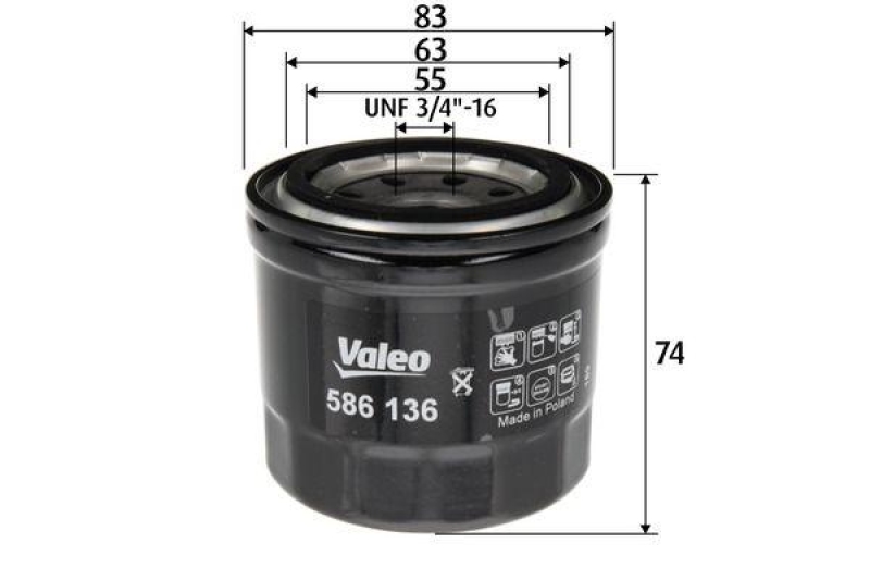 VALEO 586136 Filter