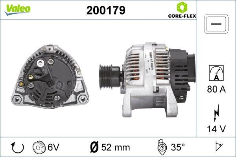 VALEO 200179 Generator - CORE-FLEX - BMW 3 Series