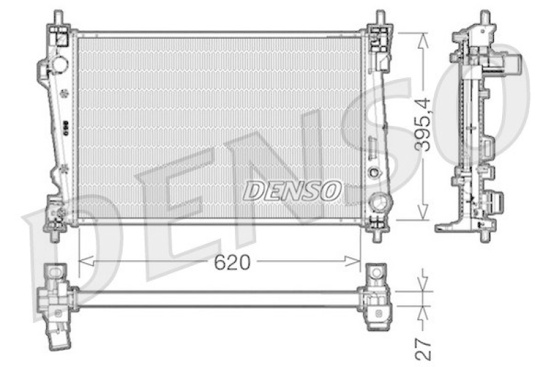 DENSO DRM01007 Kühler ALFA ROMEO GIULIETTA (940) 1.8 TBi (2010 - )