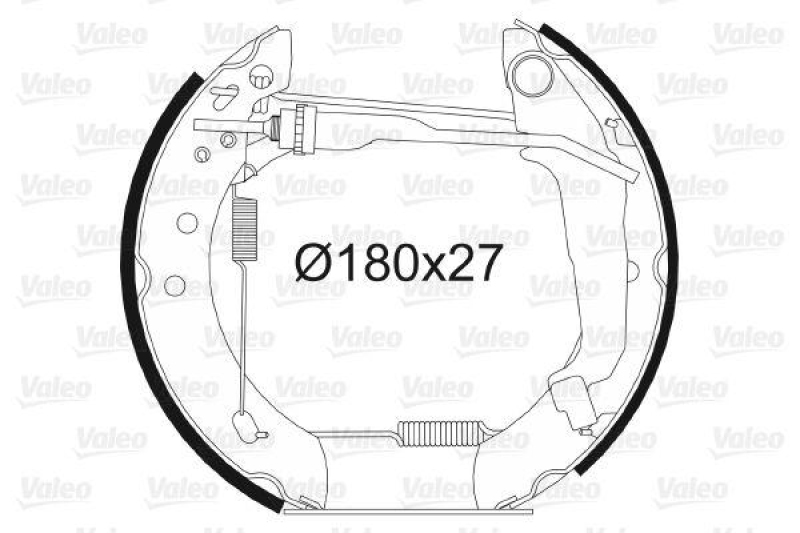 VALEO 554798 Bremsbacken-Satz-KIT