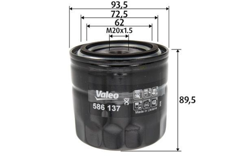 VALEO 586137 Filter