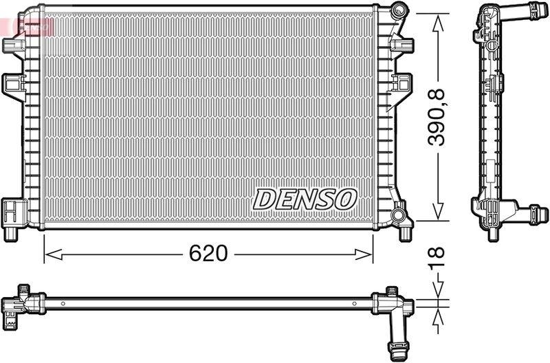 DENSO DRM02018 Kühler VW PASSAT (3G) 2.0 TDI (14- )