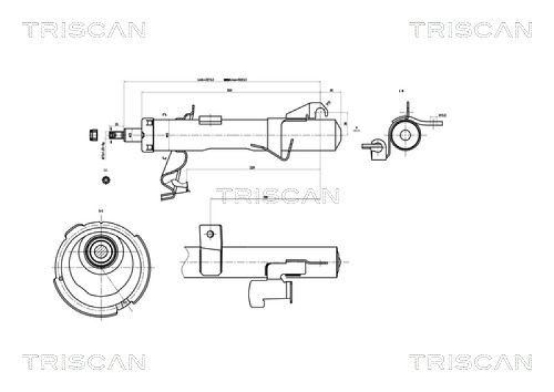 TRISCAN 8705 50102 Triscan Stoßdämpfer für Mazda