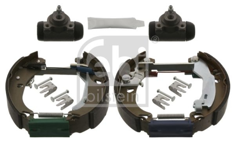 FEBI BILSTEIN 38741 Bremsbackensatz mit Anbaumaterial für Fiat