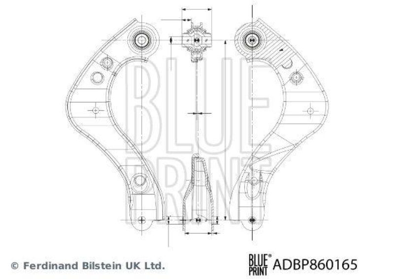 BLUE PRINT ADBP860165 Querlenker mit Lager für TOYOTA