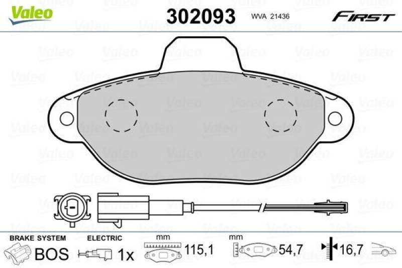 VALEO 302093 SBB-Satz FIRST