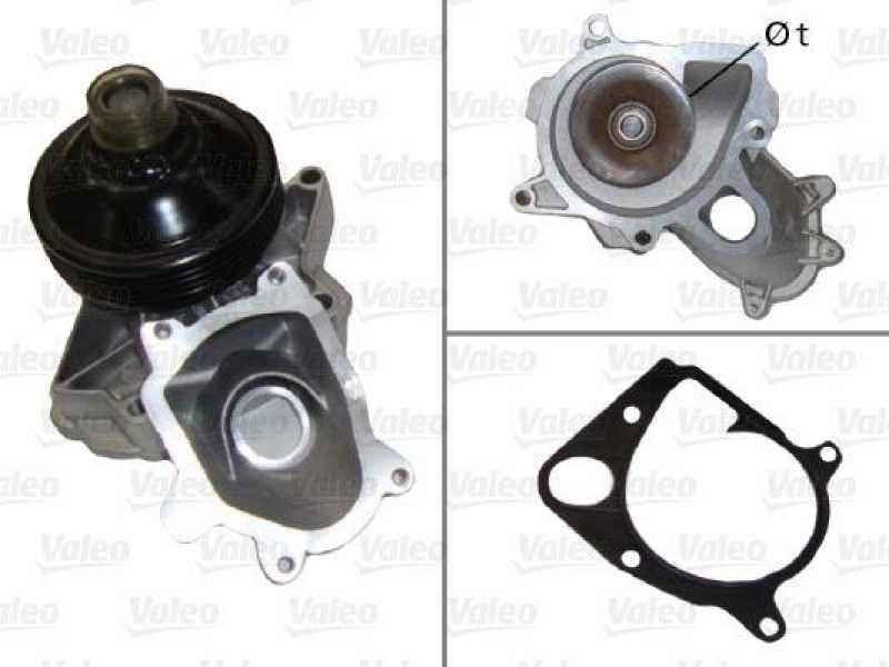 VALEO 506663 Wasserpumpe BMW, LAND ROVER, VAUXHALL B