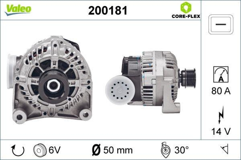 VALEO 200181 Generator - CORE-FLEX - BMW 3 Series