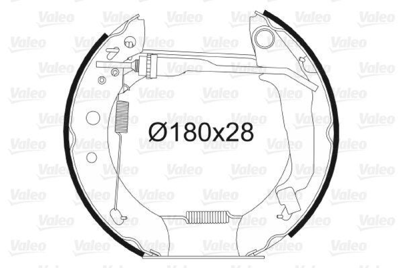 VALEO 554799 Bremsbacken-Satz-KIT