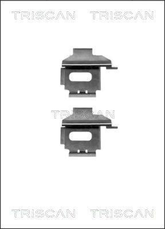 TRISCAN 8105 231588 Montagesatz, Scheibenbremsbelag für Mercedes