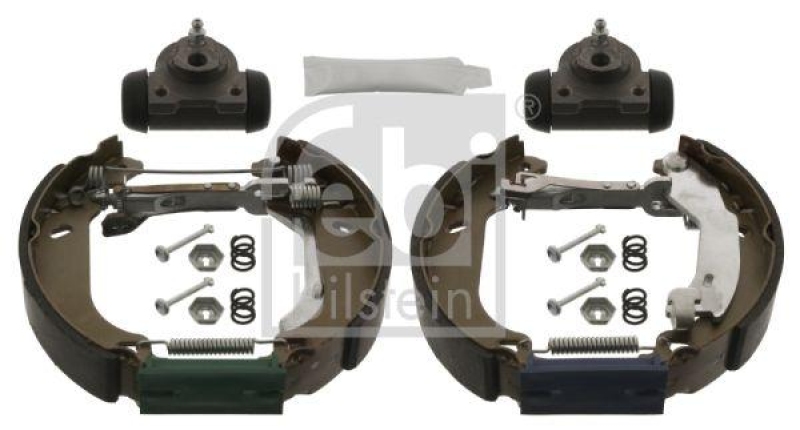 FEBI BILSTEIN 38742 Bremsbackensatz mit Anbaumaterial für Fiat