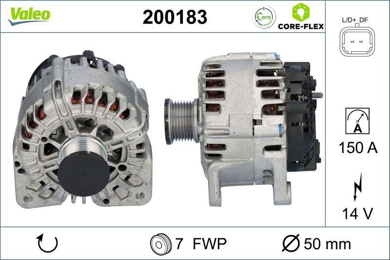 VALEO 200183 Generator - CORE-FLEX - NISSAN Prima