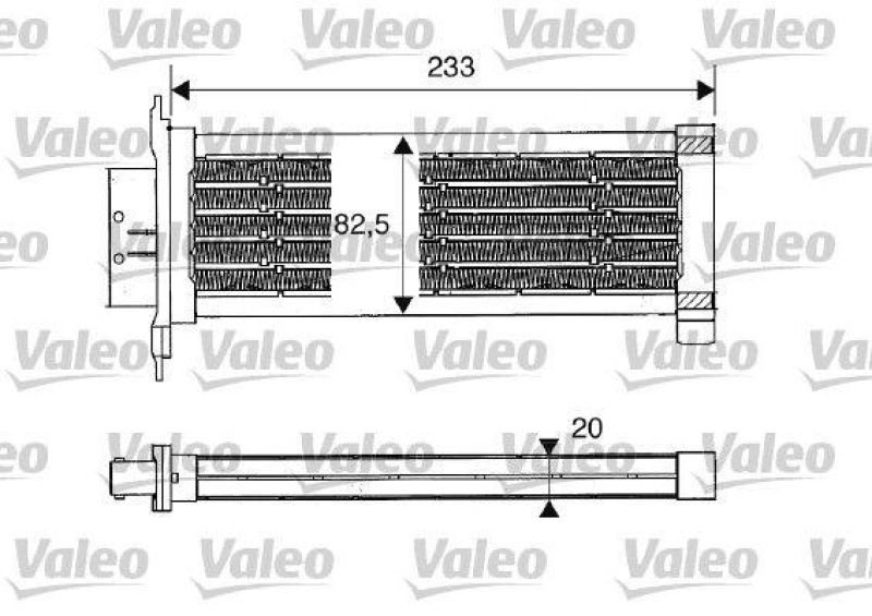 VALEO 812235 Warmetauscher CITROEN C3