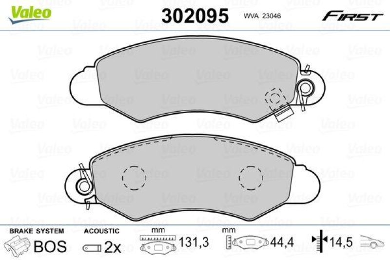 VALEO 302095 SBB-Satz FIRST