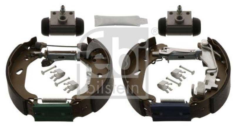 FEBI BILSTEIN 38743 Bremsbackensatz mit Anbaumaterial für Fiat