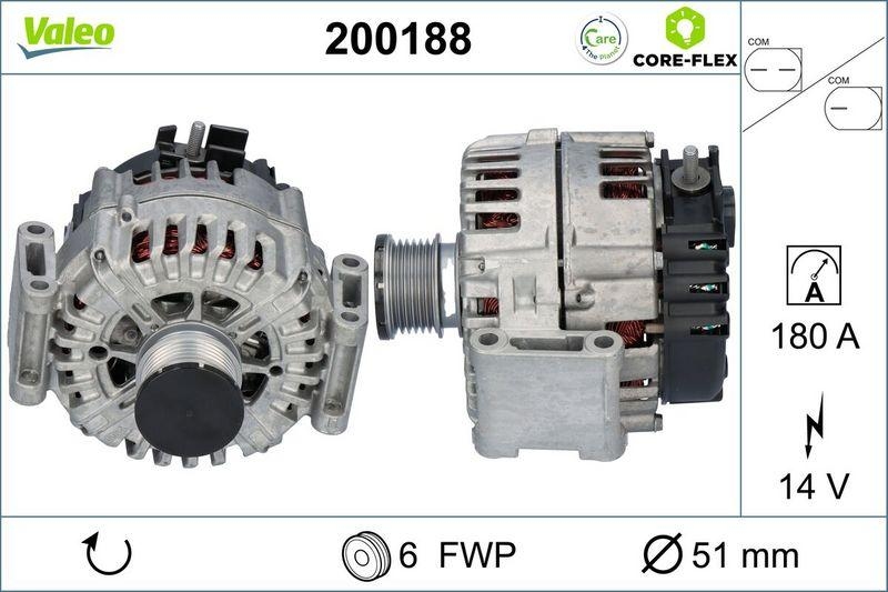 VALEO 200188 Generator - CORE-FLEX - MERCEDES Cla